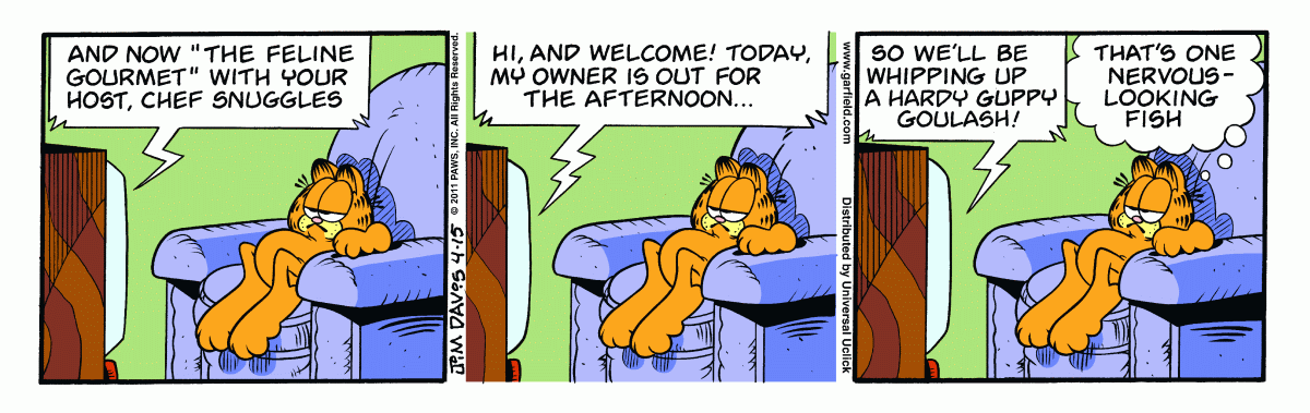 Garfield, April 15, 2011