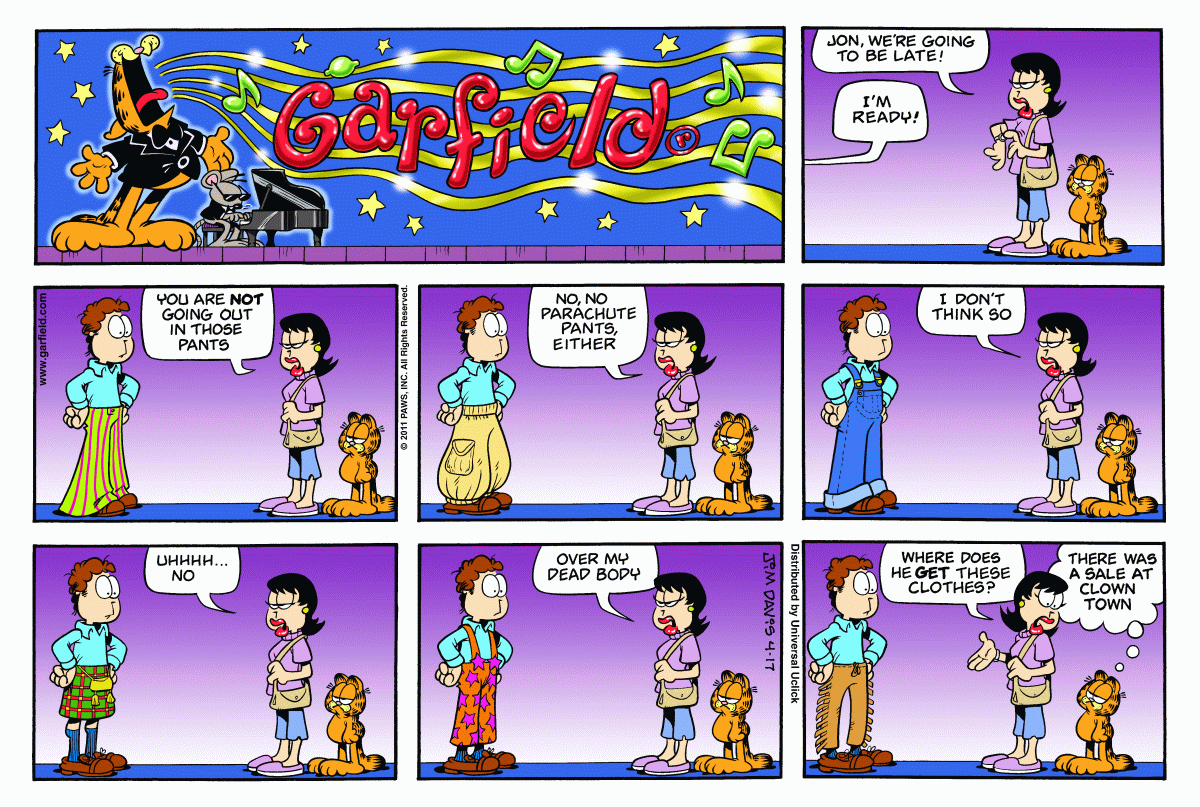 Garfield, April 17, 2011