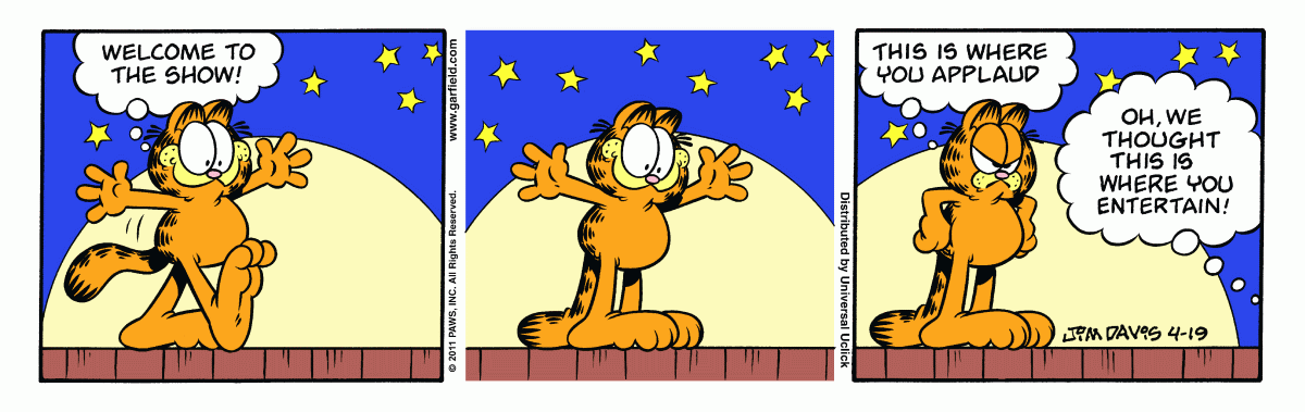 Garfield, April 19, 2011