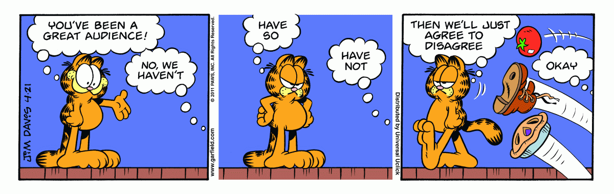 Garfield, April 21, 2011