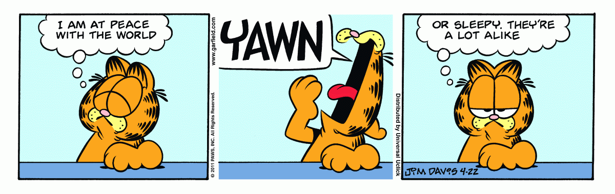 Garfield, April 22, 2011
