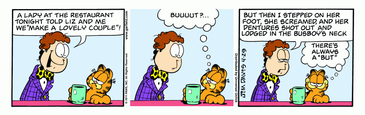 Garfield, April 29, 2011