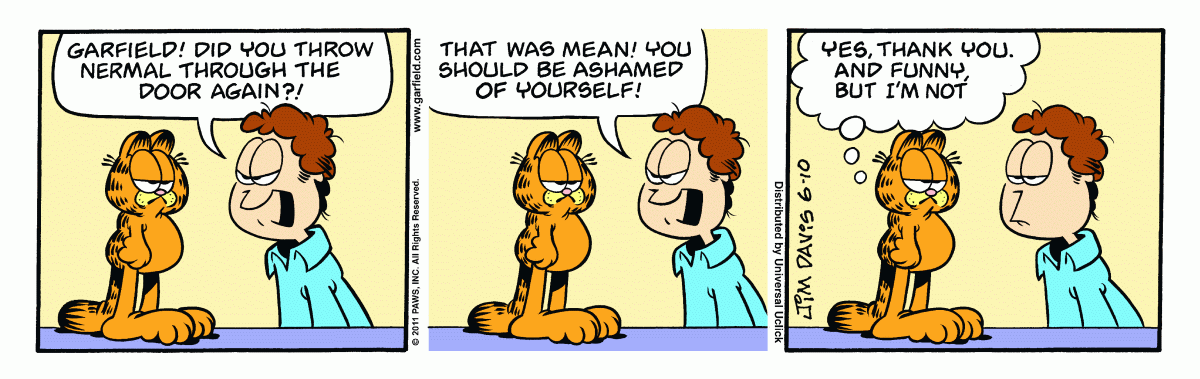 Garfield, June 10, 2011