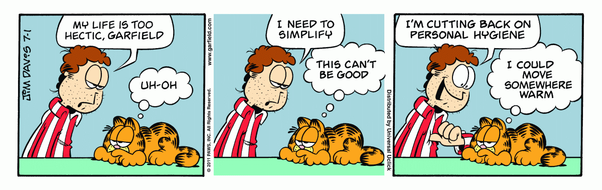 Garfield, July 1, 2011