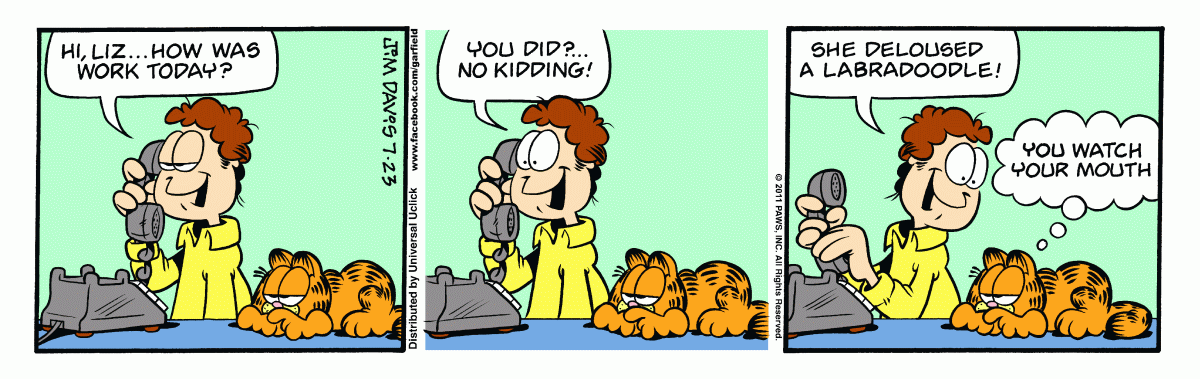 Garfield, July 23, 2011