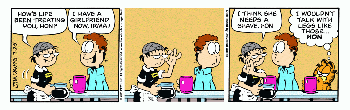 Garfield, July 25, 2011