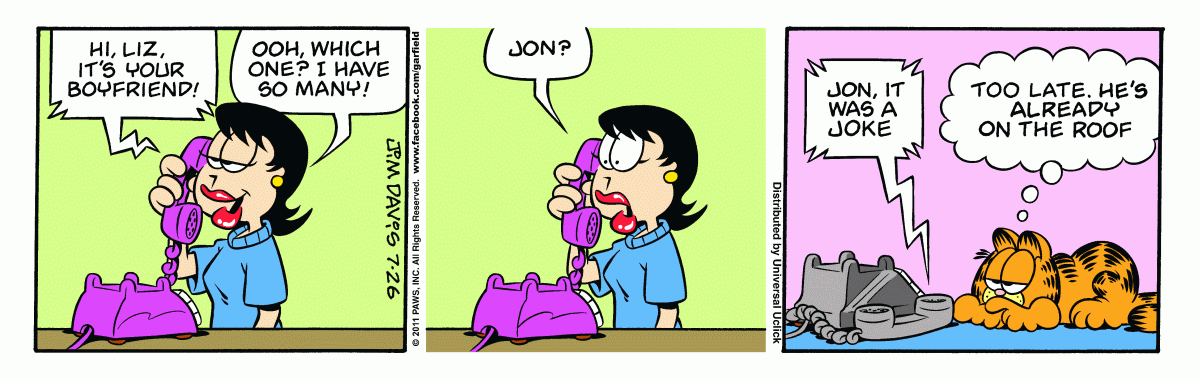 Garfield, July 26, 2011