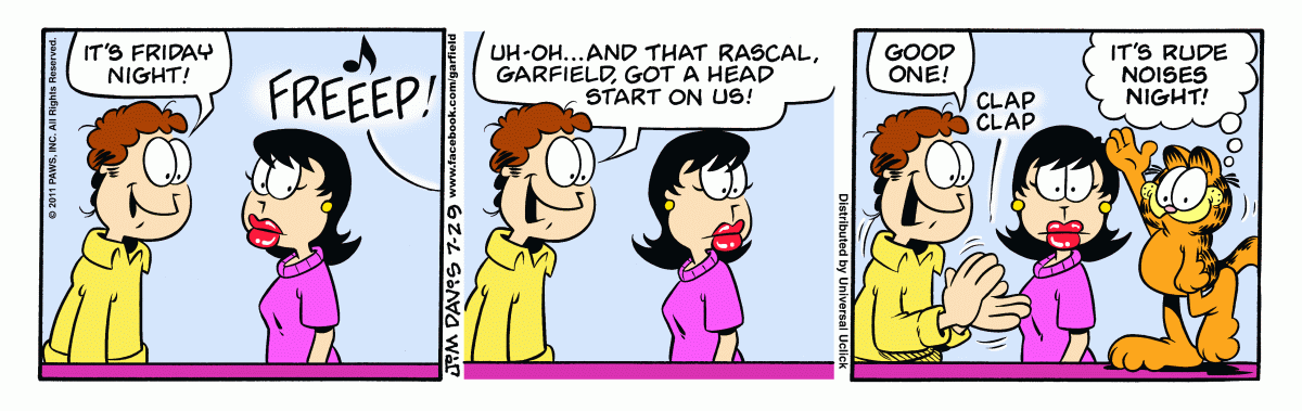 Garfield, July 29, 2011