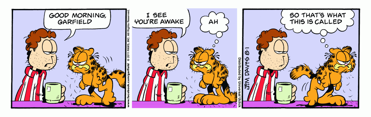 Garfield, August 1, 2011