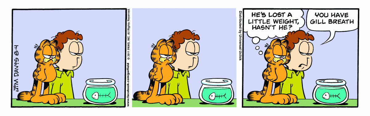 Garfield, August 4, 2011