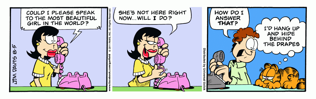 Garfield, August 5, 2011