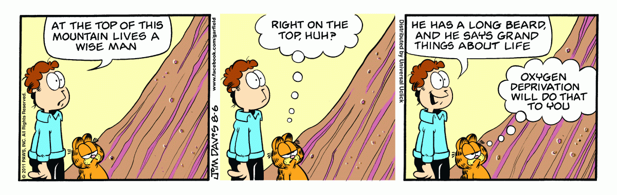 Garfield, August 6, 2011