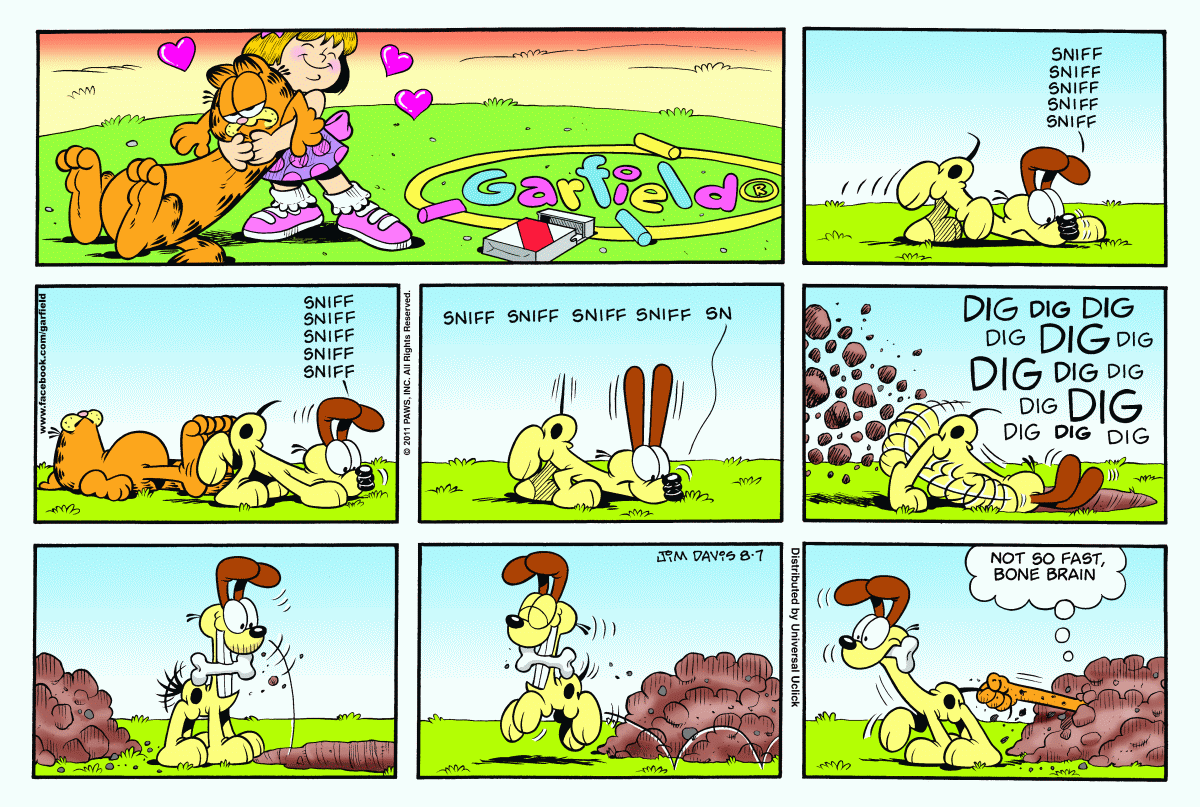 Garfield, August 7, 2011