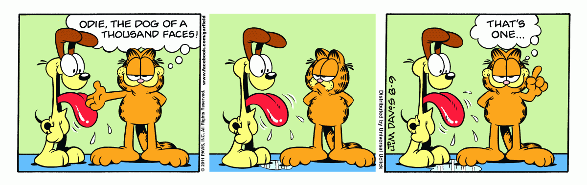 Garfield, August 9, 2011