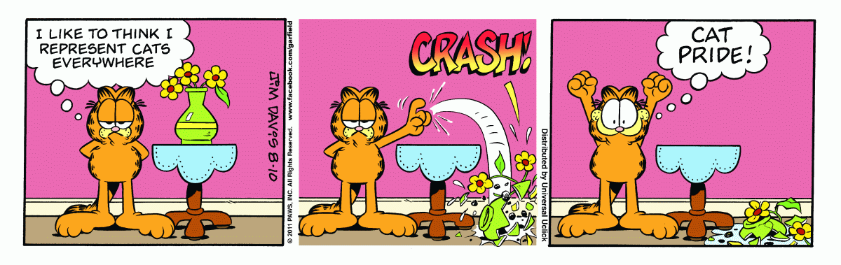 Garfield, August 10, 2011