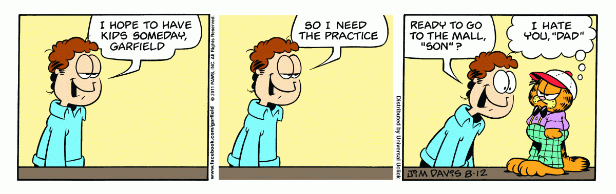 Garfield, August 12, 2011