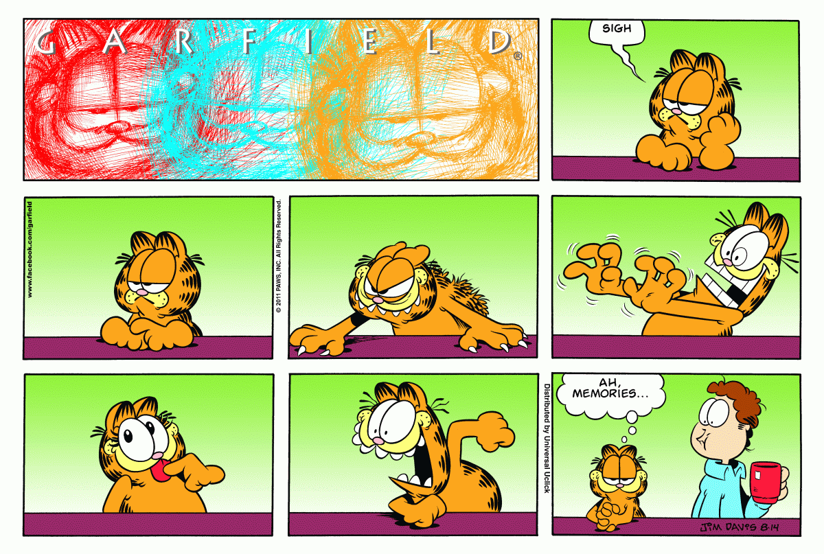 Garfield, August 14, 2011