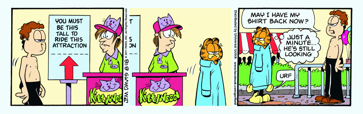 Garfield, August 18, 2011