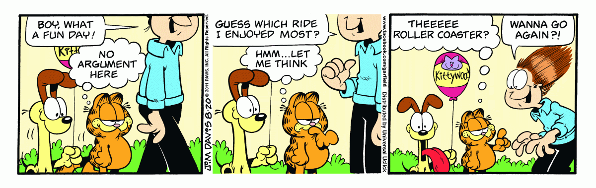Garfield, August 20, 2011
