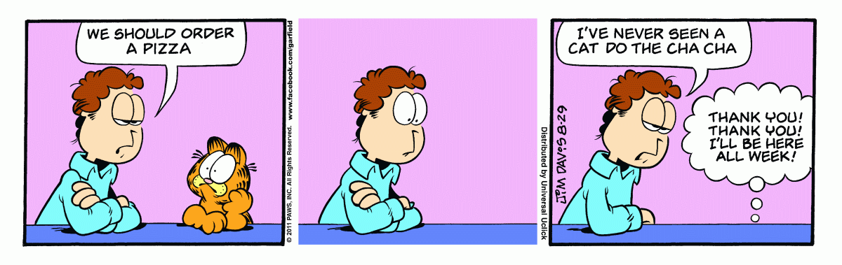 Garfield, August 29, 2011