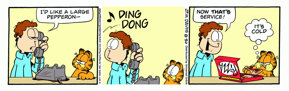 Garfield, August 30, 2011