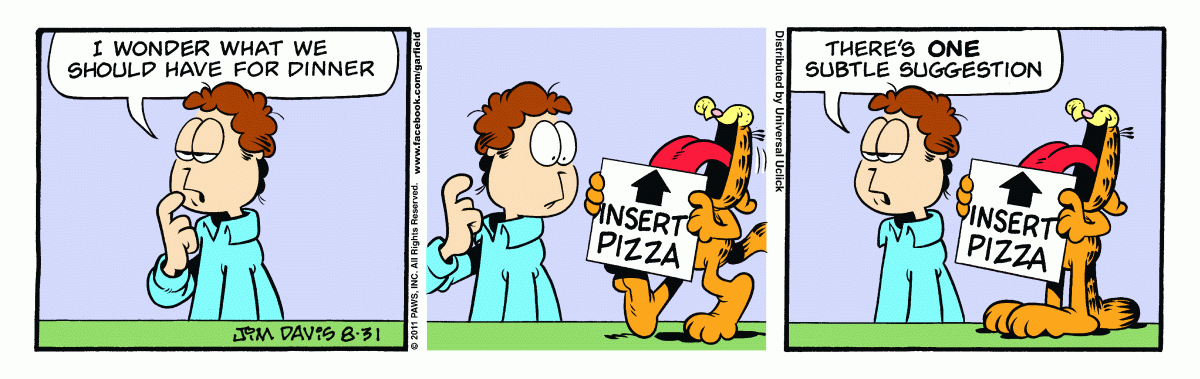 Garfield, August 31, 2011