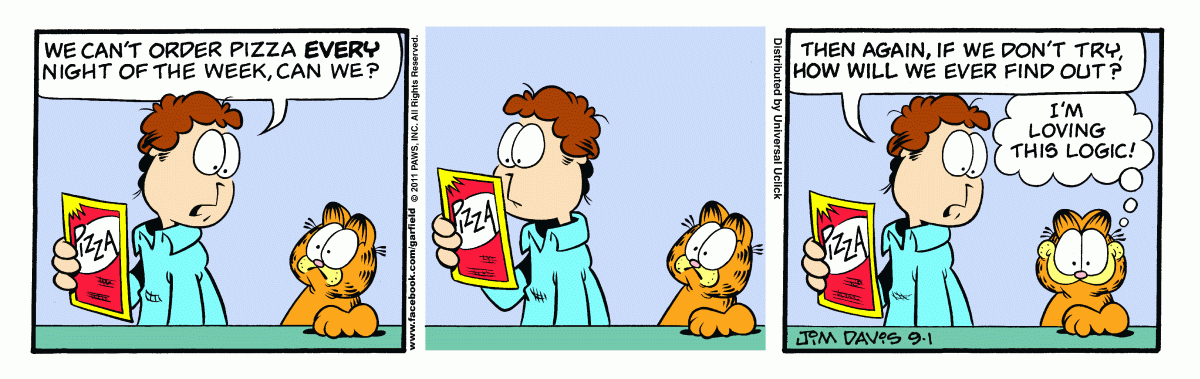 Garfield, September 1, 2011