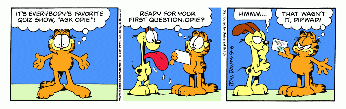 Garfield, September 6, 2011