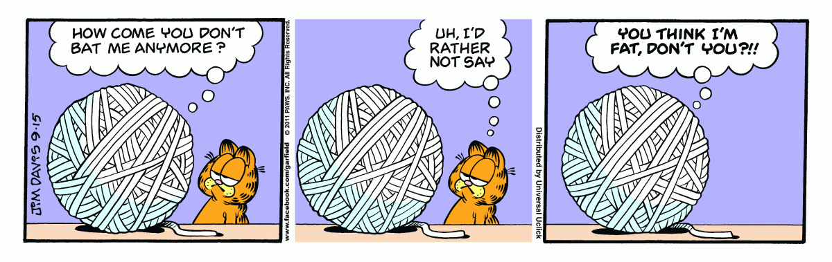 Garfield, September 15, 2011