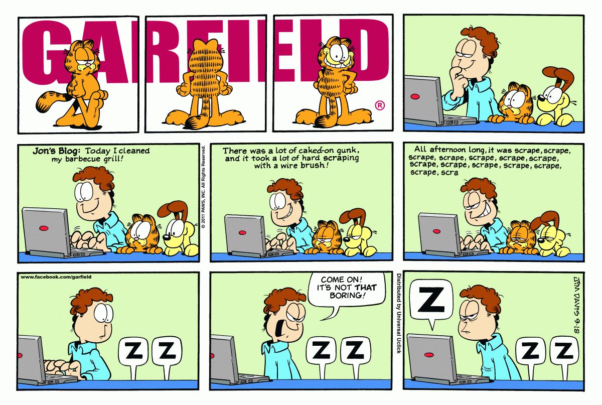 Garfield, September 18, 2011