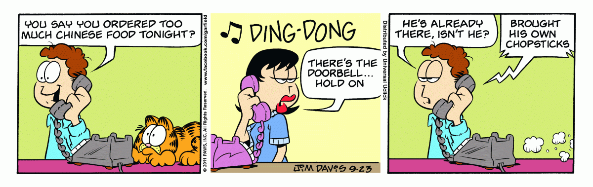 Garfield, September 23, 2011