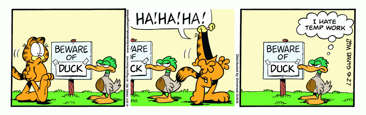 Garfield, September 27, 2011