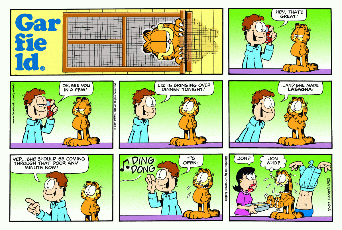 Garfield, October 2, 2011