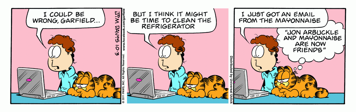 Garfield, October 3, 2011