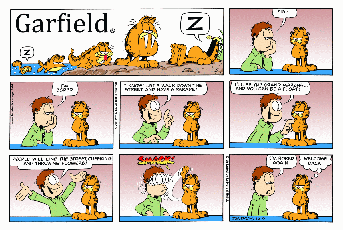 Garfield, October 9, 2011