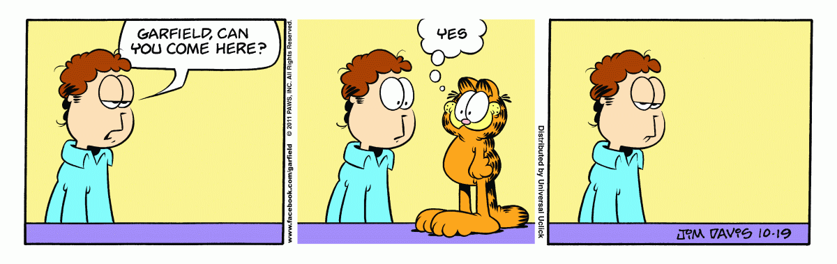 Garfield, October 19, 2011