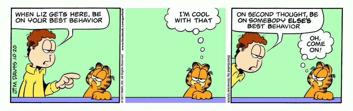 Garfield, October 20, 2011