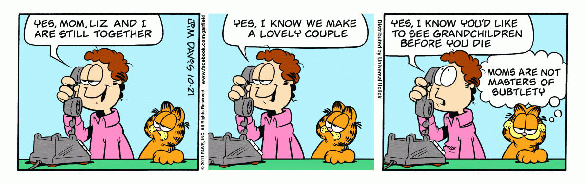 Garfield, October 21, 2011