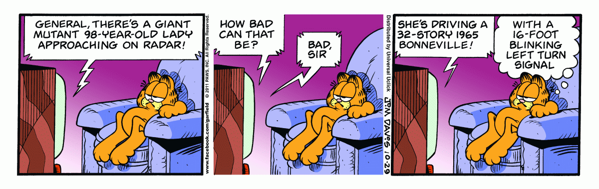 Garfield, October 29, 2011