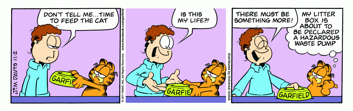 Garfield, November 2, 2011