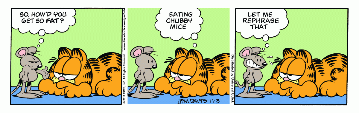 Garfield, November 3, 2011