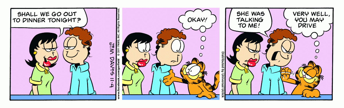 Garfield, November 4, 2011