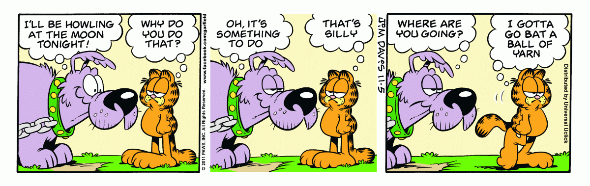 Garfield, November 5, 2011