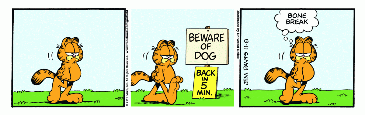 Garfield, November 8, 2011