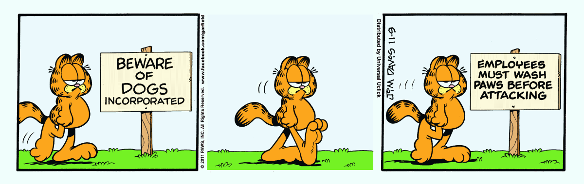 Garfield, November 9, 2011