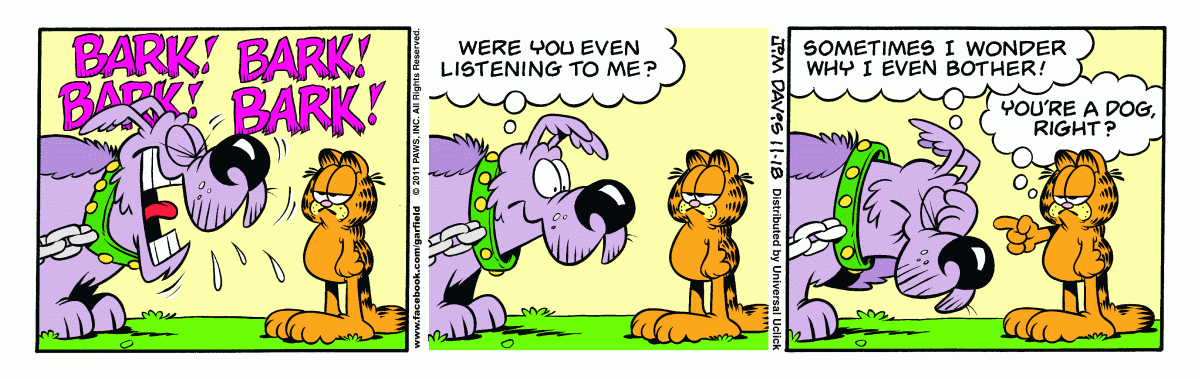 Garfield, November 18, 2011