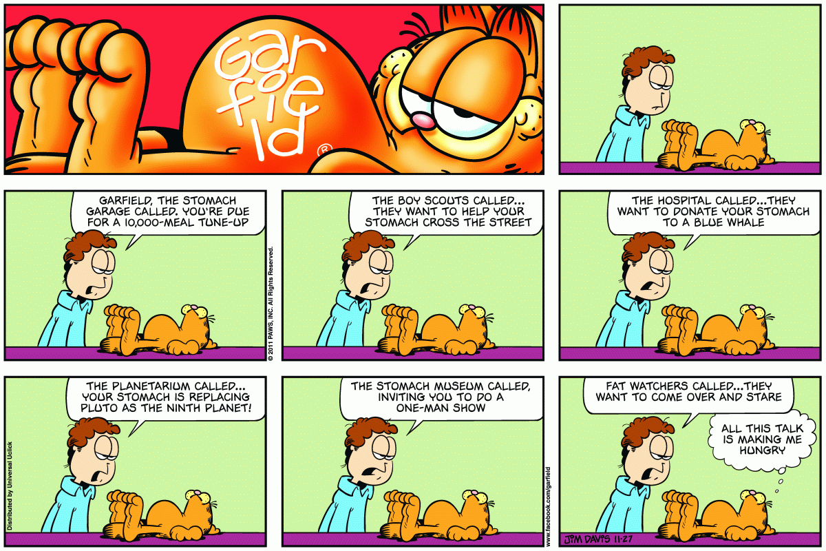 Garfield, November 27, 2011