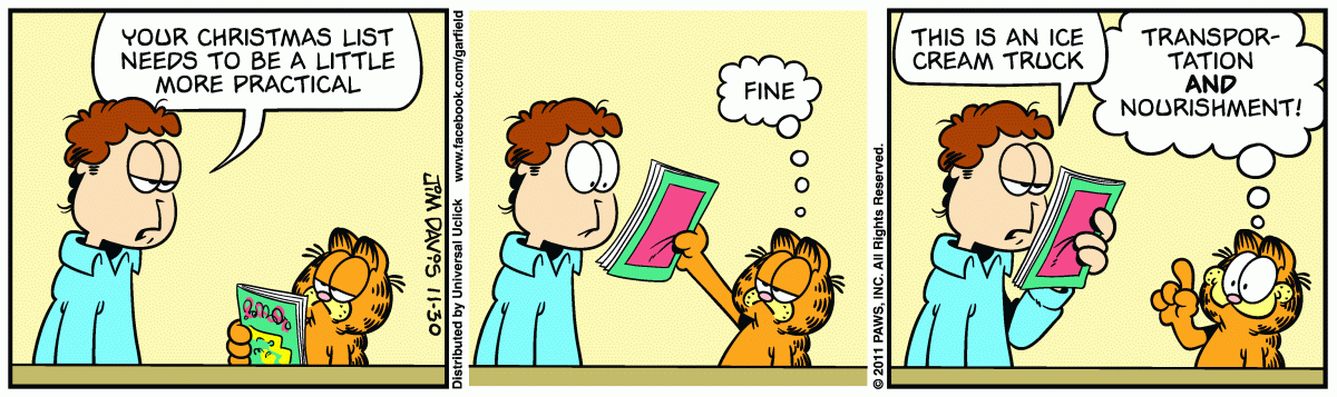 Garfield, November 30, 2011