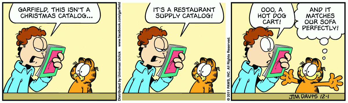 Garfield, December 1, 2011