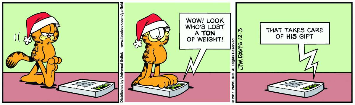 Garfield, December 3, 2011